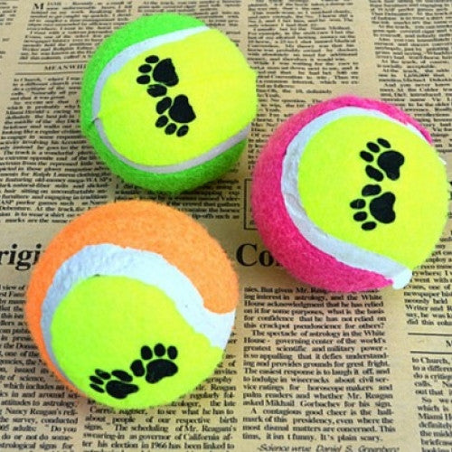 Cute Pets Tennis Balls Run Play Chew Toys