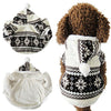 Winter Warm Pet Dog Clothes Cozy Snowflake Hoodie Coat