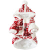 Winter Warm Pet Dog Clothes Cozy Snowflake Hoodie Coat