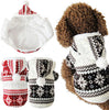 Winter Warm Pet Dog Clothes Cozy Snowflake Hoodie Coat