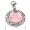 Pet Dog Tags and Charms 7 Shapes, Bling Rhinestone Mini Photo Frame